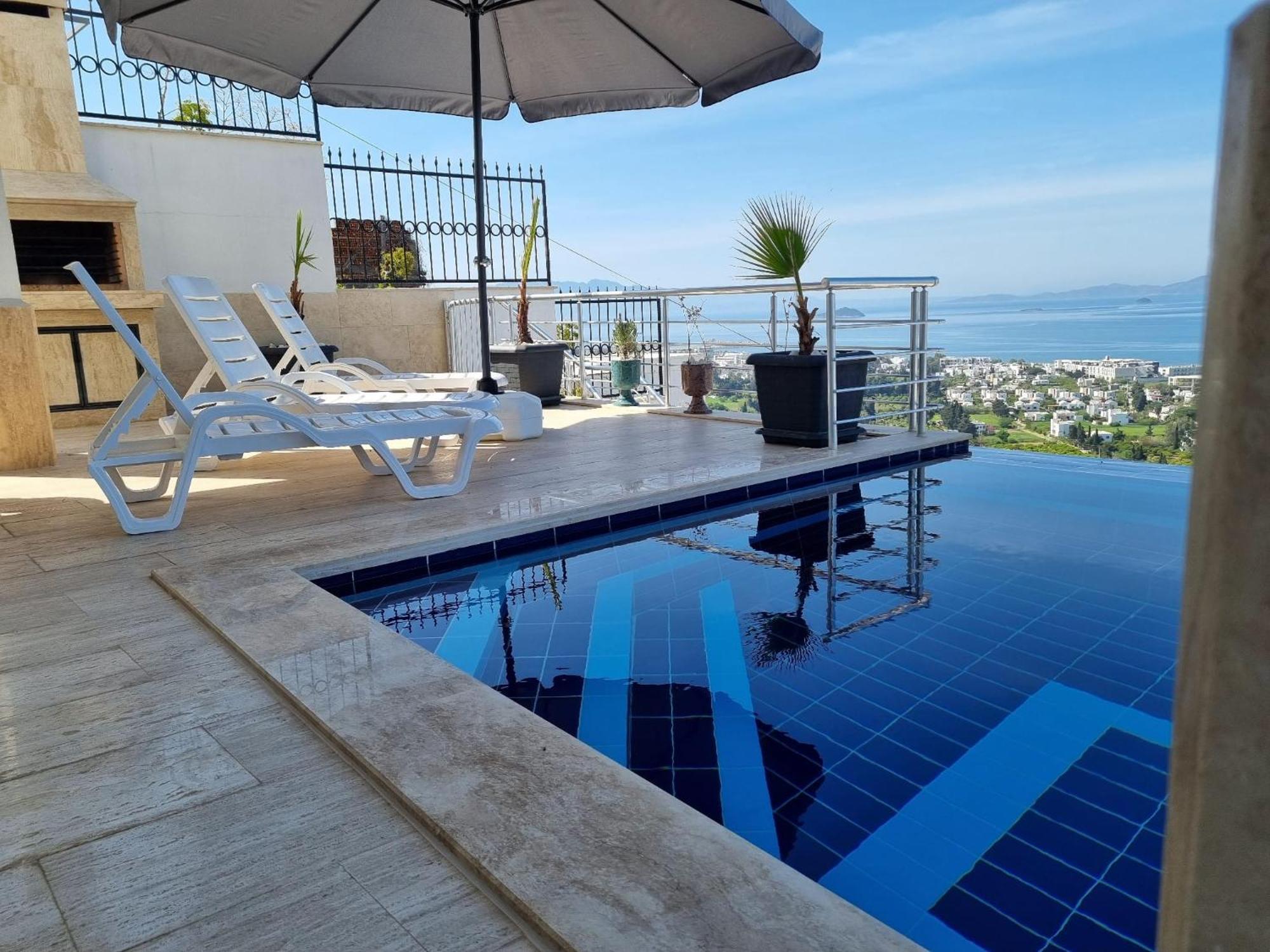 Bodrum Eason Villa & House 350M2 Full Sea View With Private Infinity Pool Exterior photo