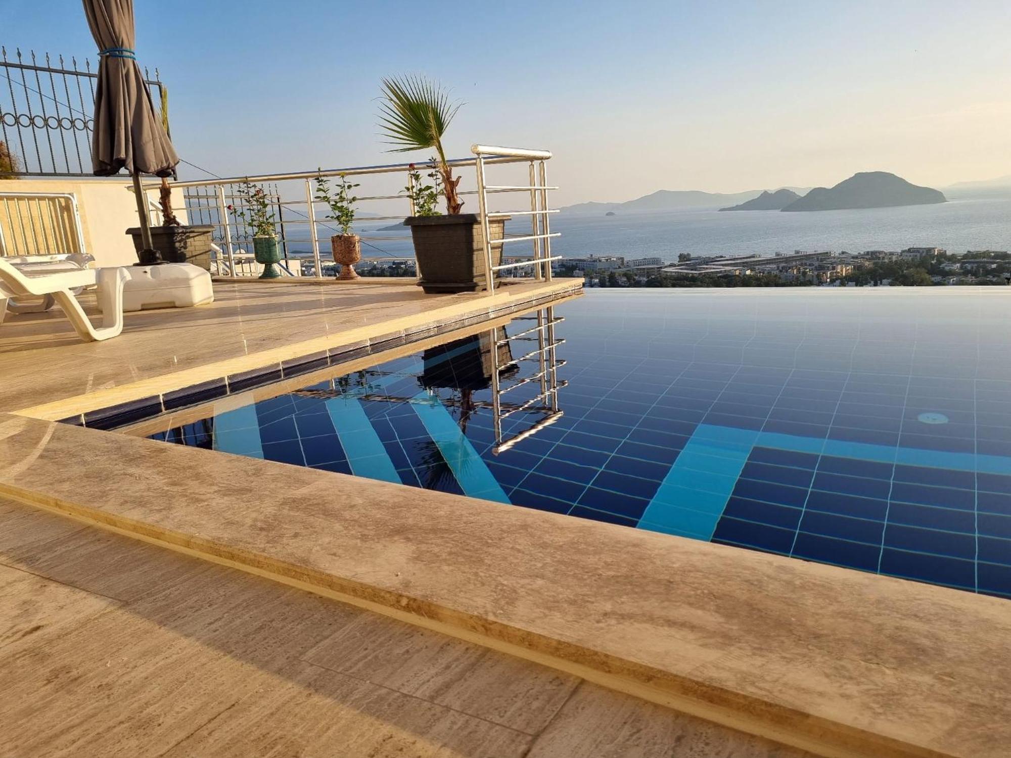 Bodrum Eason Villa & House 350M2 Full Sea View With Private Infinity Pool Exterior photo