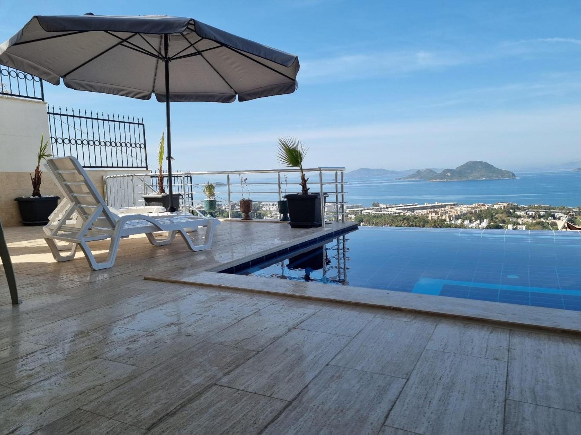 Bodrum Eason Villa & House 350M2 Full Sea View With Private Infinity Pool Exterior photo